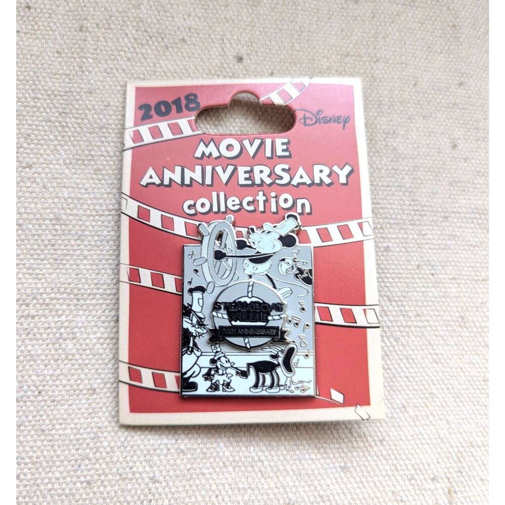 Steamboat Willie 2018 Movie Anniversary 90th Anniversary Pin Disney CE LE